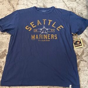 47 Brand Seattle Mariners Coperstown Collection Blue T-Shirt
